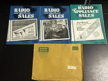 Load image into Gallery viewer, Radio and Appliance Sales - 4 Magazines (April 45, June 45, April 46, Aug 46)
