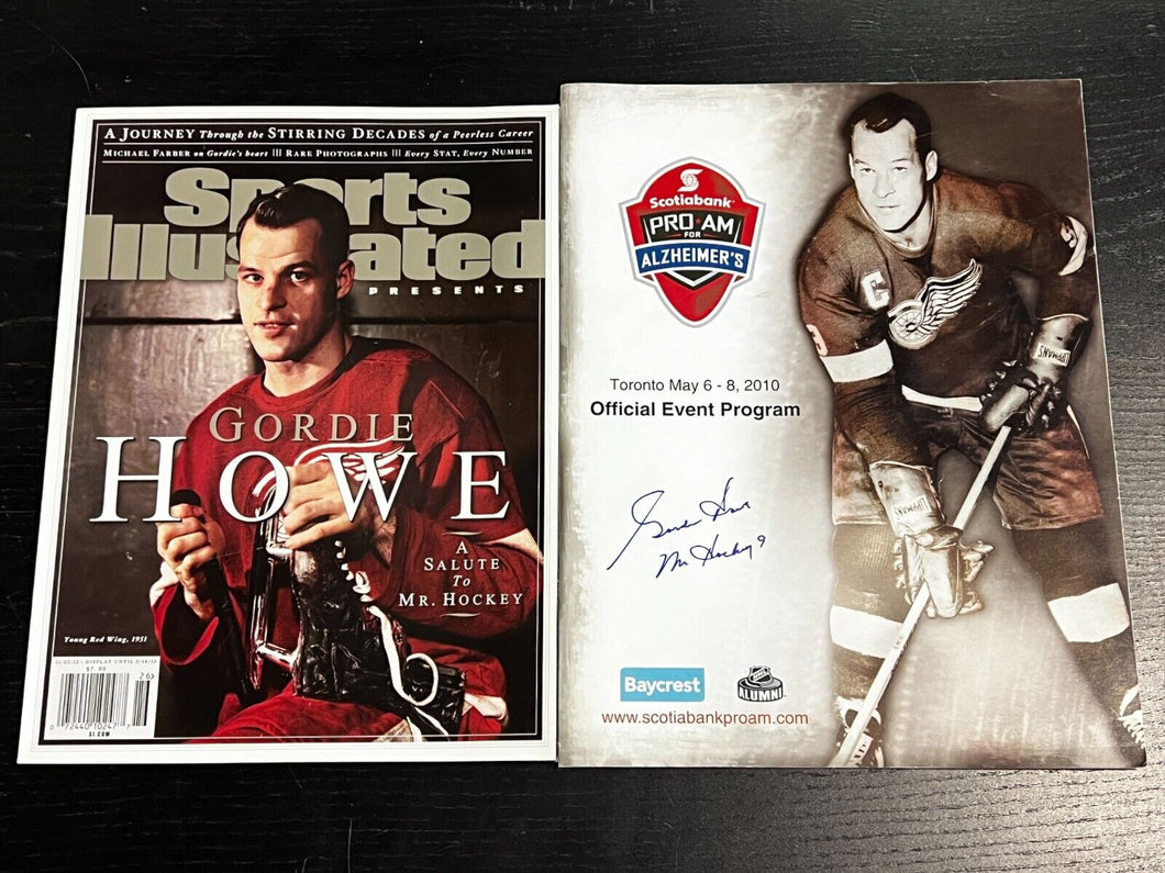 Gordie Howe - 2012 Sports Illustrated & 2010 Scotiabank Pro-Am Magazine/Program