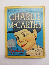 Load image into Gallery viewer, 1938 Edgar Bergen&#39;s Charlie McCarthy Rummy Card Game No.3931
