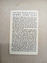 Load image into Gallery viewer, 1938 Edgar Bergen&#39;s Charlie McCarthy Rummy Card Game No.3931
