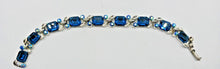 Load image into Gallery viewer, Vintage LISNER Blue Stone Jewelry Set Earrings Bracelet Necklace
