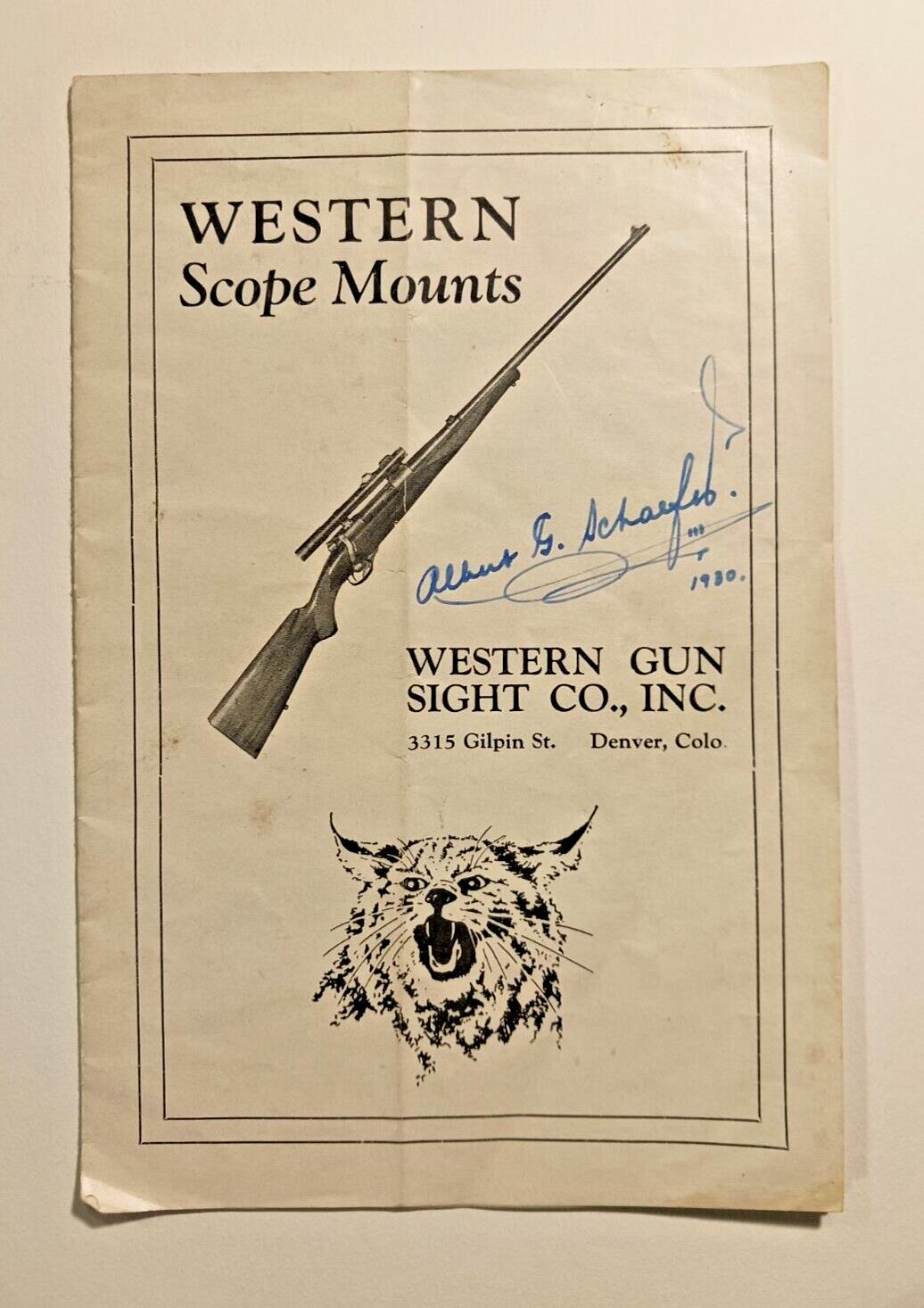 1930 Western Scope Mounts Gun Sight Catalog