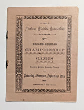 Load image into Gallery viewer, 1885 Amateur Athletic Association AAA Canada Championship Games Program - RARE
