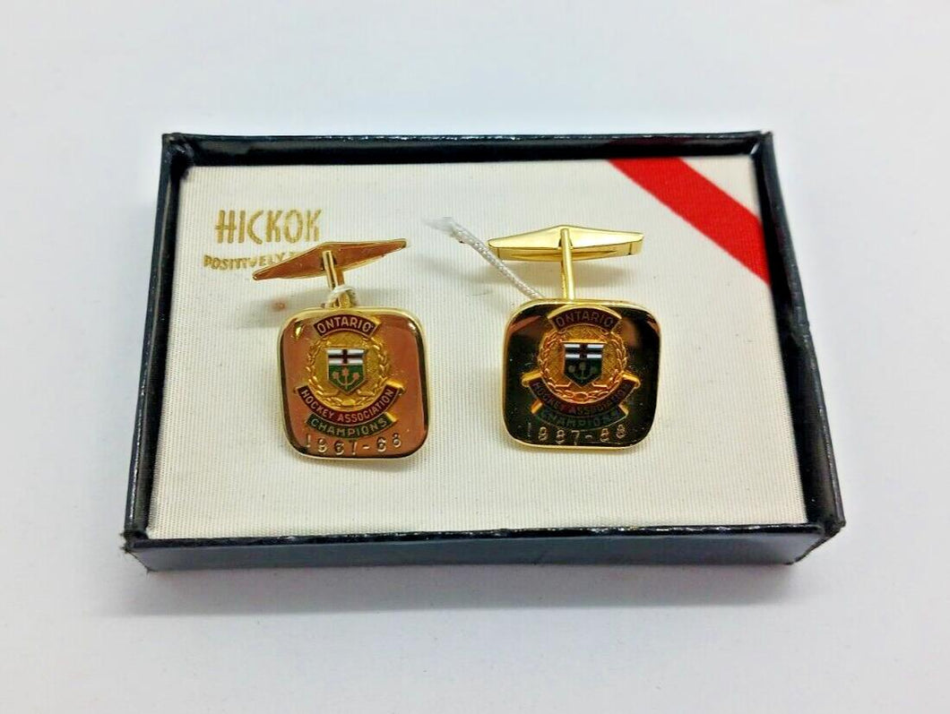 1967-68 OHL Ontario Hockey Association Champions Cufflinks