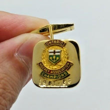 Load image into Gallery viewer, 1967-68 OHL Ontario Hockey Association Champions Cufflinks
