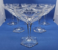 Load image into Gallery viewer, Set of 9 Champagne Glasses - Val Saint Lambert - Legagneux
