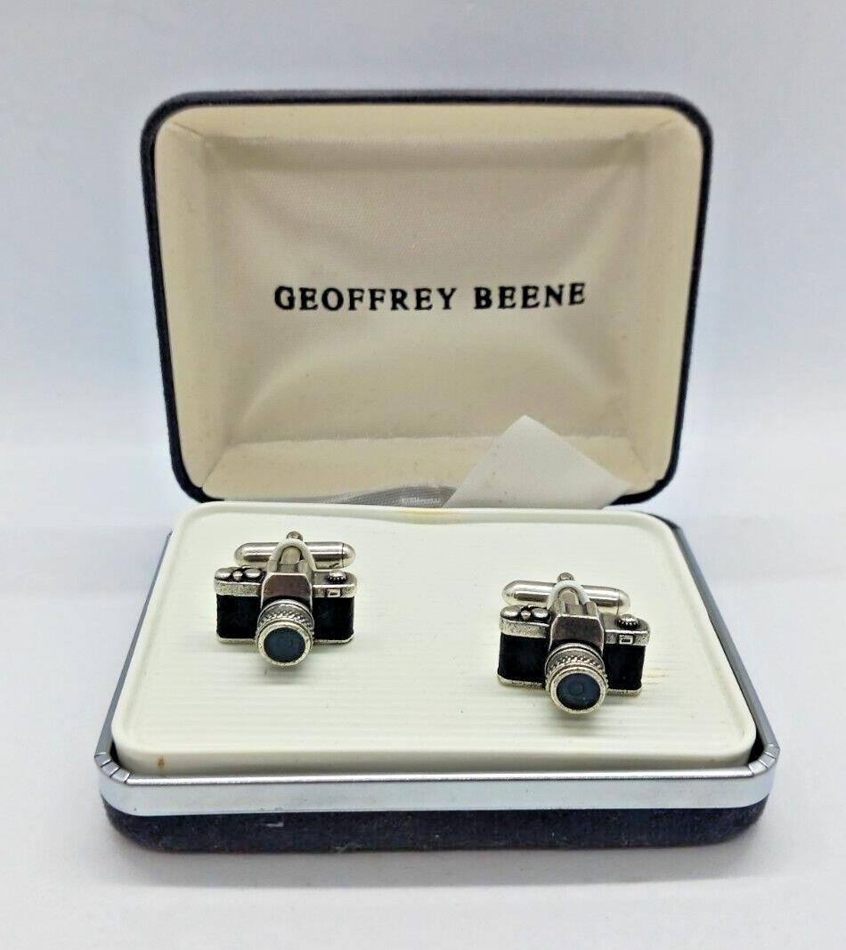 A pair of Geoffrey Beene Camera Cufflinks