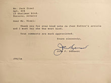 Load image into Gallery viewer, 1981 John Bassett (Toronto Star Amulet) Signed letter with envelope
