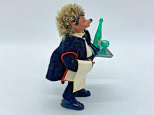 Load image into Gallery viewer, Vintage Steiff Peter Hedgehog Server w/ Tray, Drinks, Towel 3.5in Figurine RARE
