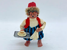 Load image into Gallery viewer, Vintage Steiff Peter Hedgehog Cafe Server w/ Tray &amp; Towel 3.5in Figurine RARE
