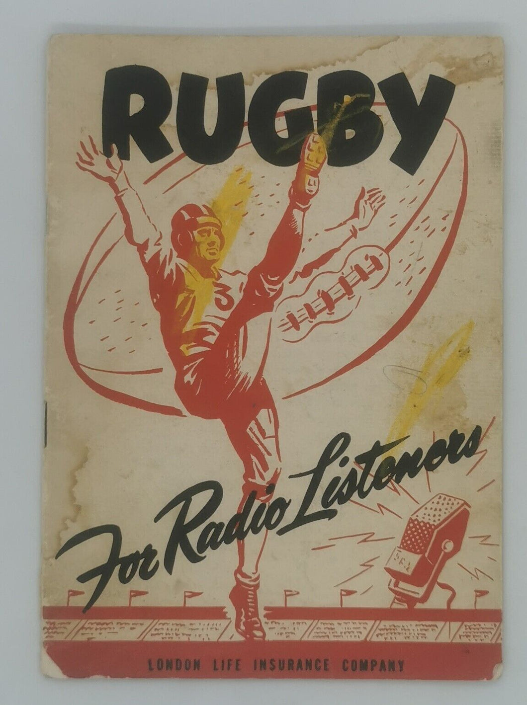 1950'S Canadian Rugby Football London Life Guide