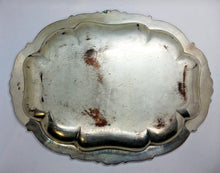 Load image into Gallery viewer, Antique Silver Lidded Entree Serving Dish Tray Set of 2
