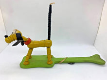 Load image into Gallery viewer, Vintage Fisher Price Pluto Wood Puppet Doll Pop Up Kritter String Toy w Paddle
