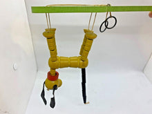 Load image into Gallery viewer, Vintage Fisher Price Pluto Wood Puppet Doll Pop Up Kritter String Toy w Paddle
