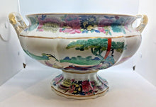 Load image into Gallery viewer, 1850s Mason&#39;s Chinese Soup Bowl with Lid and Saucer Hand Painted 13&quot; x 12&quot; x 12&quot;
