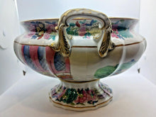 Load image into Gallery viewer, 1850s Mason&#39;s Chinese Soup Bowl with Lid and Saucer Hand Painted 13&quot; x 12&quot; x 12&quot;
