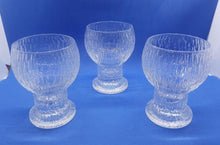 Load image into Gallery viewer, Iittala (Finland) &#39;Kekkerit&#39; Sherry/Port Glasses (set x3) 4 1/4&quot; x 2 3/4&quot;
