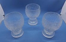 Load image into Gallery viewer, Iittala (Finland) &#39;Kekkerit&#39; Sherry/Port Glasses (set x3) 4 1/4&quot; x 2 3/4&quot;
