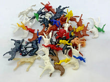 Load image into Gallery viewer, Lot of 32 - Vintage Toy Wild Animal Cowboy &amp; Indian Figures Old Plastic
