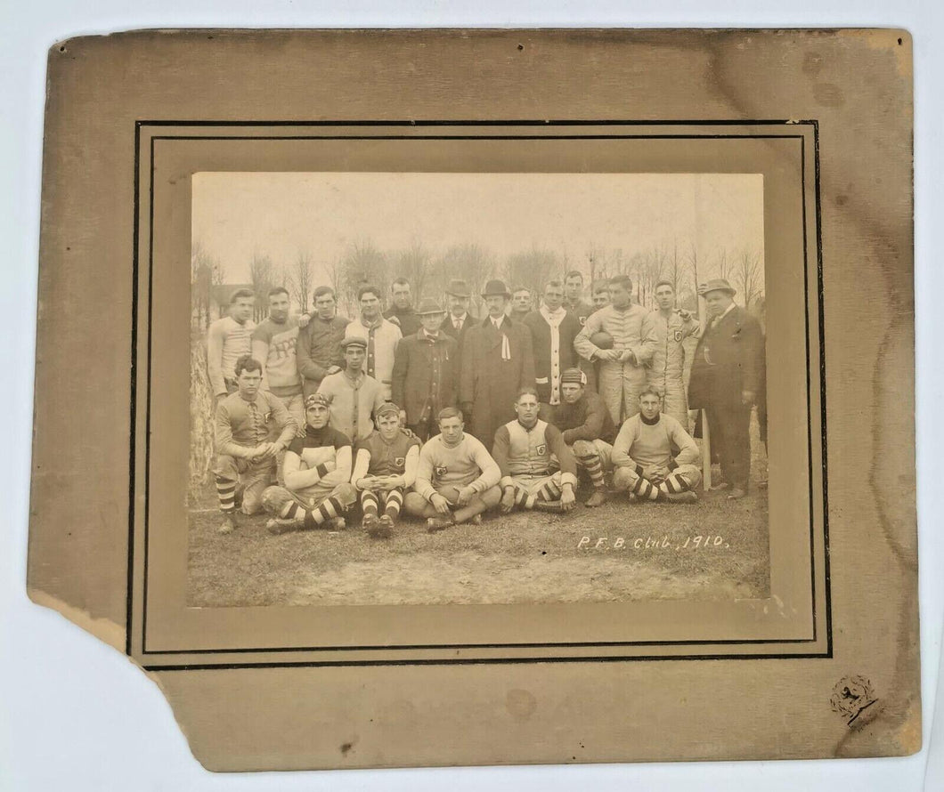 1910 Petrolia Football Club Cabinet Photo