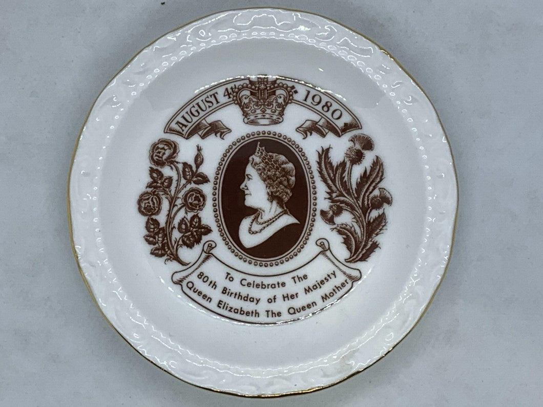 August 4, 1980 - Royal Albert Queen Elizabeth's 80th Birthday Saucer, Bone China