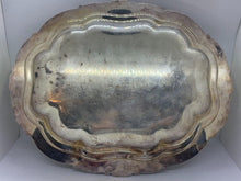 Load image into Gallery viewer, 1881 Rogers #7340 - Silver Plate on Copper Serving Tray &amp; Dish Cover
