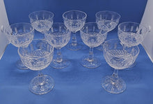 Load image into Gallery viewer, Clapperton A.B.P. Cut Crystal Glass 3 3/4&quot; Lot of 9
