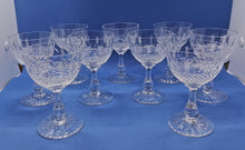 Load image into Gallery viewer, Clapperton A.B.P. Cut Crystal Glass 3 3/4&quot; Lot of 9
