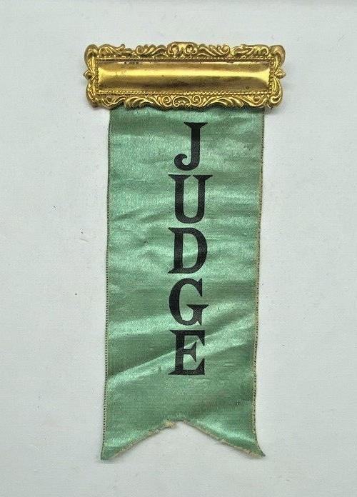 1920 Judge Pin Ribbon