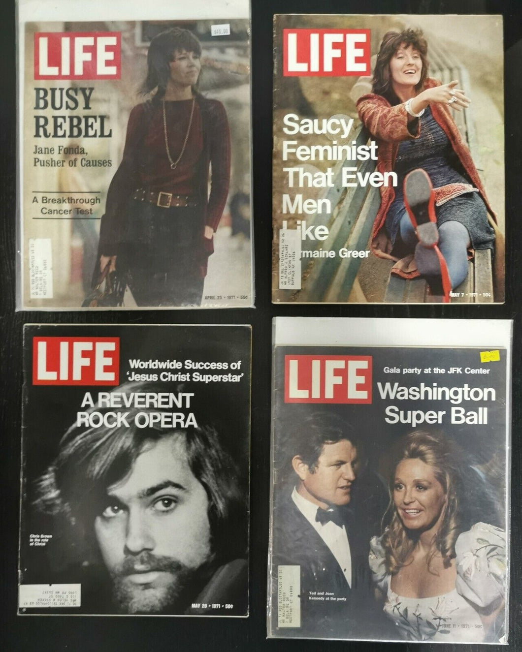 Life Magazines Lot Issued 1971 April 23, May 7, May 28, June 11