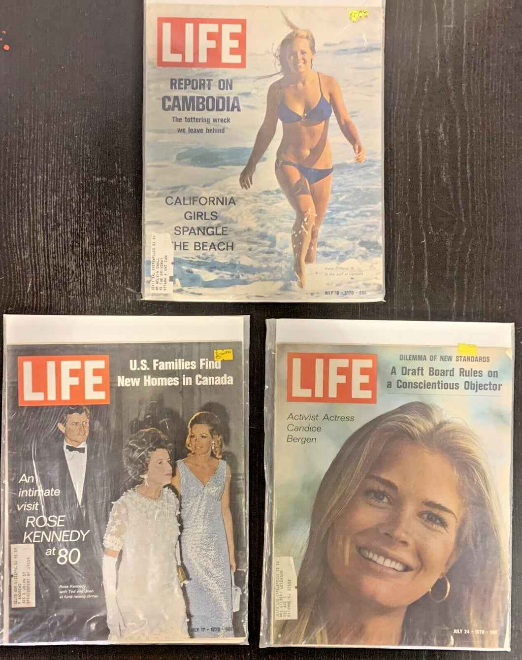 Life Magazines Lot Issued 1970 July 10, July 17, July 24