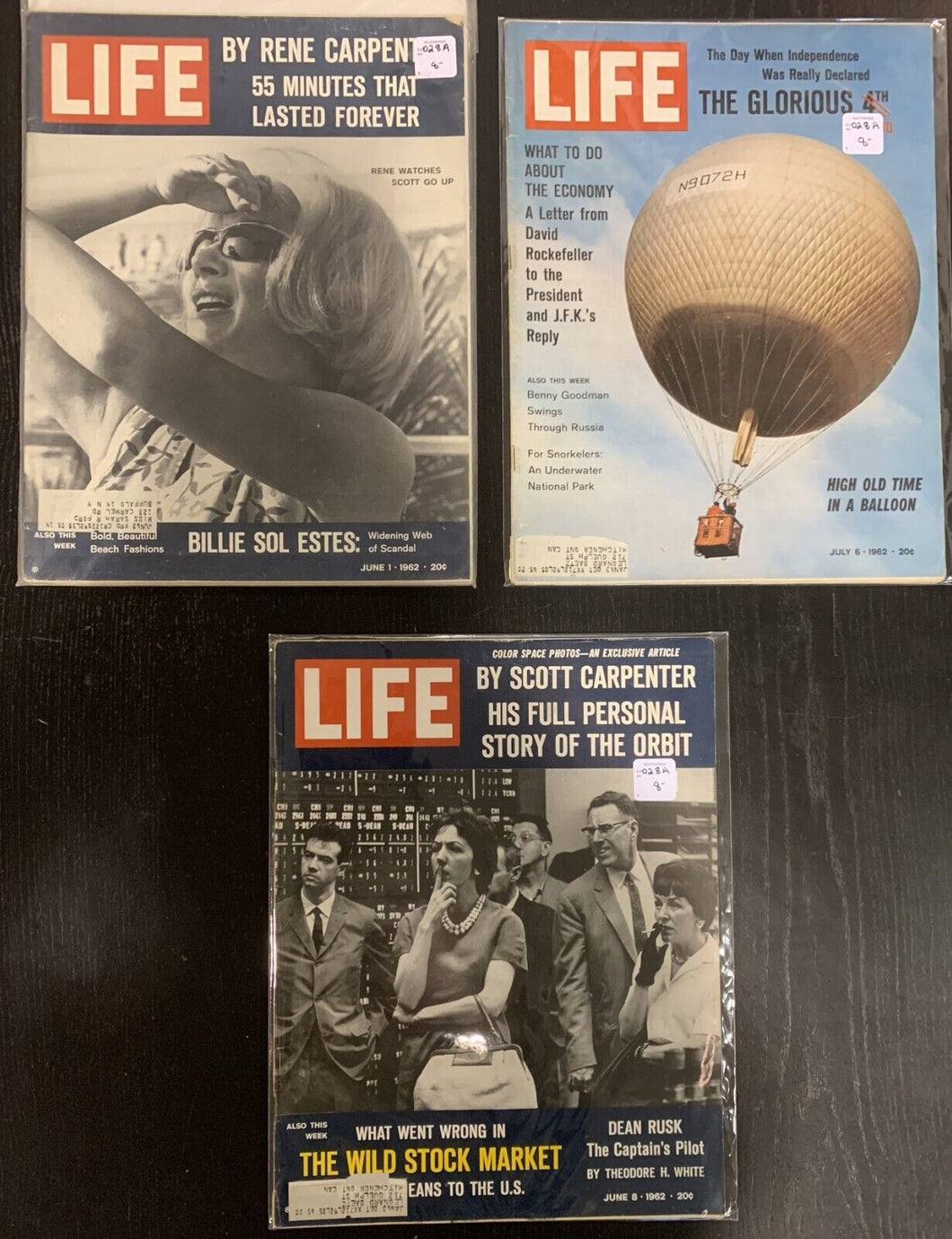 Life Magazines Lot Issued 1962 June 1, June 6, June 8