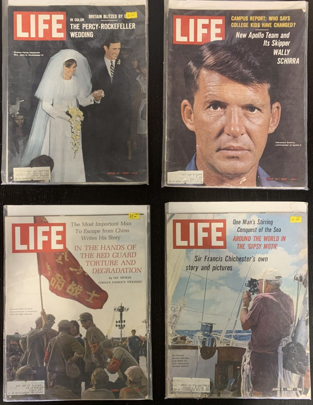 Life Magazines Lot Issued 1967 April 14, May 19, June 2, June 9