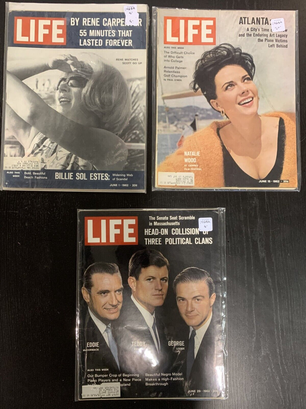 Life Magazines Lot Issued 1962 June 1, June 15, June 29