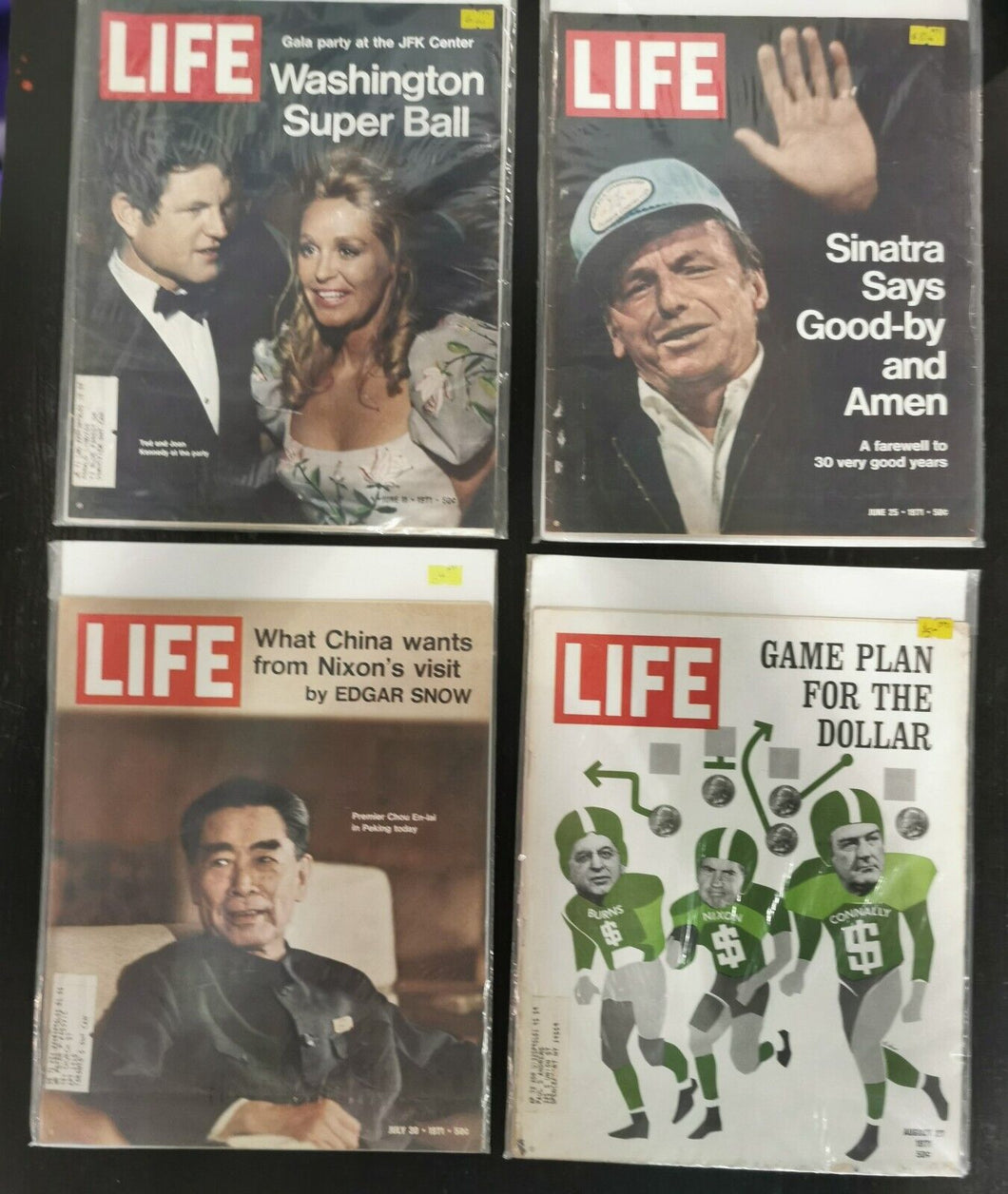 Life Magazines Lot Issued 1971 June 11, June 25, July 30, Aug 27