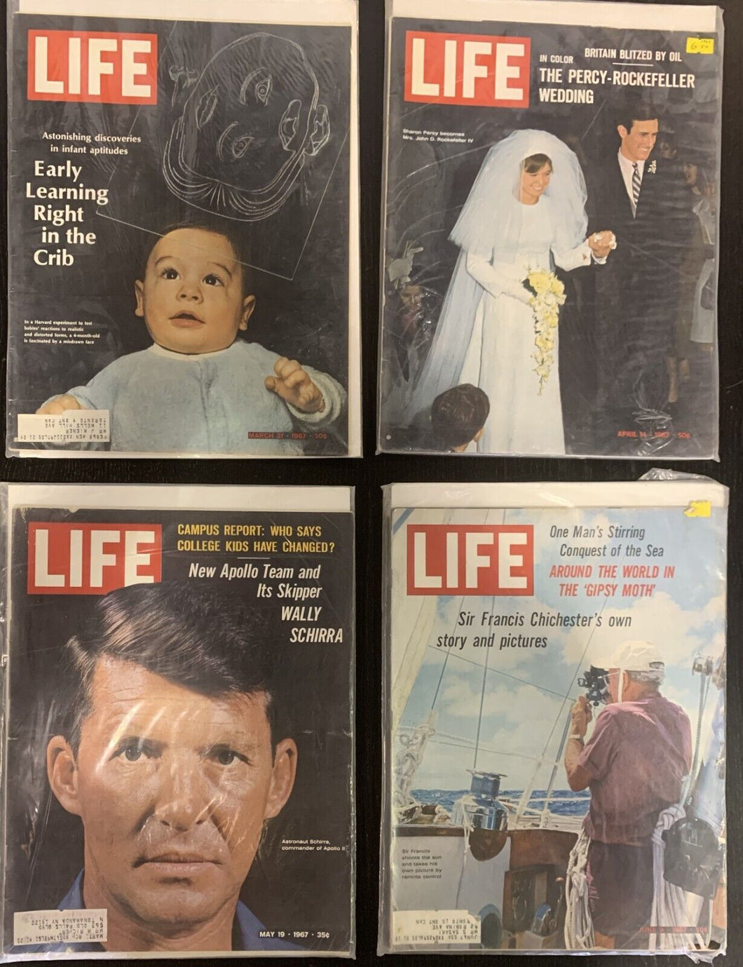 Life Magazines Lot Issued 1967 March 31, April 14, May 19, June 9