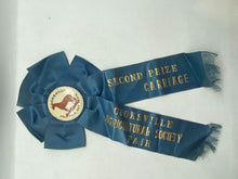 Load image into Gallery viewer, 1914 Cooksville Agricultural Society Fall Fair 2nd Prize Carriage Pin Ribbon
