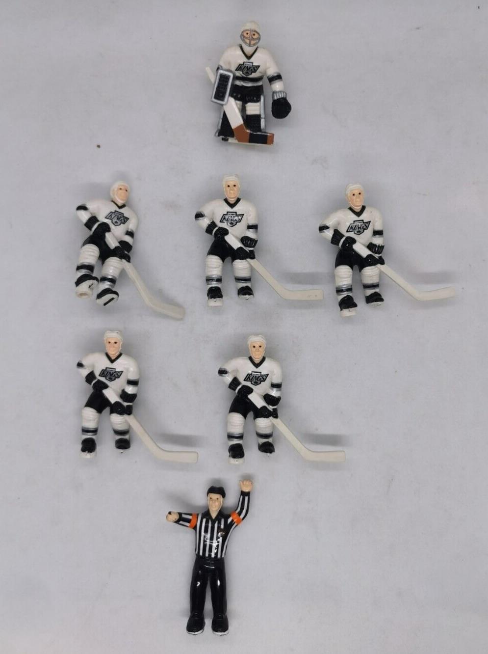 Coleco Los Angeles Kings Team 1990s Tabletop Hockey Figure Set – 7 Figures