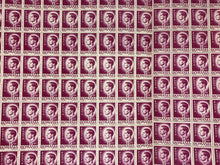 Load image into Gallery viewer, INCOMPLETE 10x10 Sheet of 1946 Violet Romanian Stamps - Posta Romana (15 Lei)
