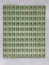 Load image into Gallery viewer, 10x10 Sheet of 1946 Green Romanian Stamps - Posta Romana (4 Lei)
