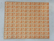 Load image into Gallery viewer, 10x10 Sheet of 1946 Orange Romanian Stamps - Posta Romana (80 Lei)
