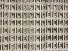 Load image into Gallery viewer, INCOMPLETE 10x10 Sheet of 1946 Brown Romanian Stamps - Posta Romana (1 Lei)
