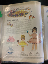 Load image into Gallery viewer, Lot of 7 - 1960 &amp; 1961 Betsy McCall Paper Doll Uncut Magazines
