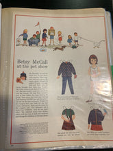 Load image into Gallery viewer, Lot of 7 - 1962 Betsy McCall Paper Doll Uncut Magazines
