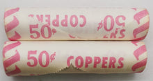 Load image into Gallery viewer, 1979 Canadian Penny CIBC Bank Machine Roll White Paper Red (50 ct) x 2 Lot 7
