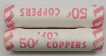 Load image into Gallery viewer, 1979 Canadian Penny CIBC Bank Machine Roll White Paper Red (50 ct) x 2 Lot 15
