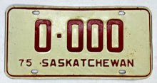 Load image into Gallery viewer, 1975 Saskatchewan Sample License Plate
