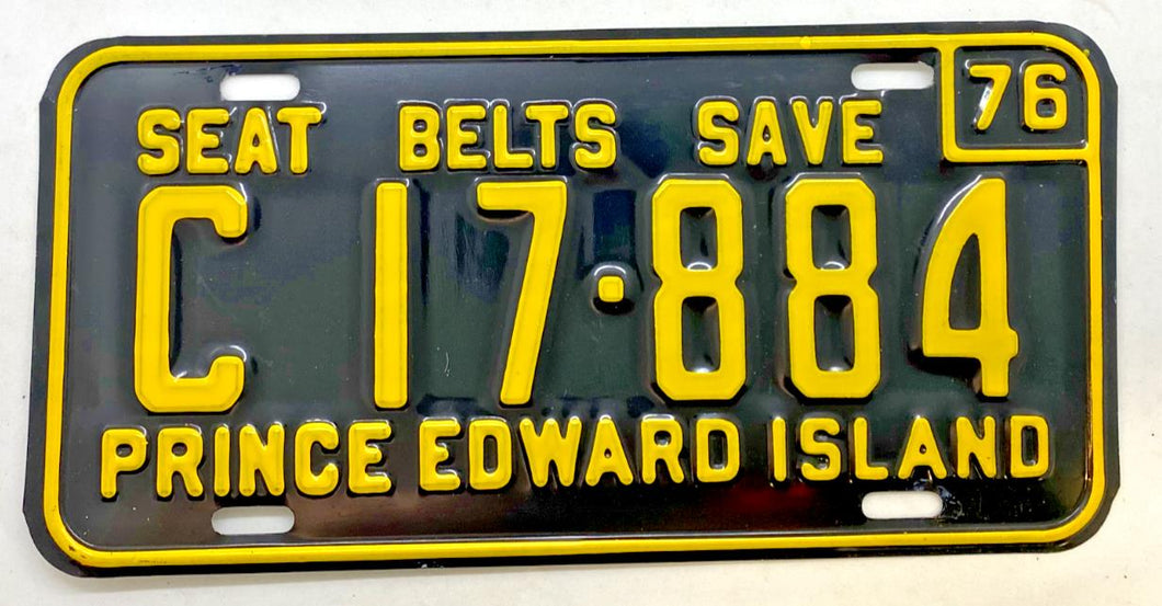 1976 Prince Edward Island License Plate C 17-884