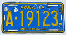 Load image into Gallery viewer, 1983 ARUBA License Plate &quot;One Happy Island&quot;
