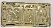 Load image into Gallery viewer, 1983 ARUBA License Plate &quot;One Happy Island&quot;
